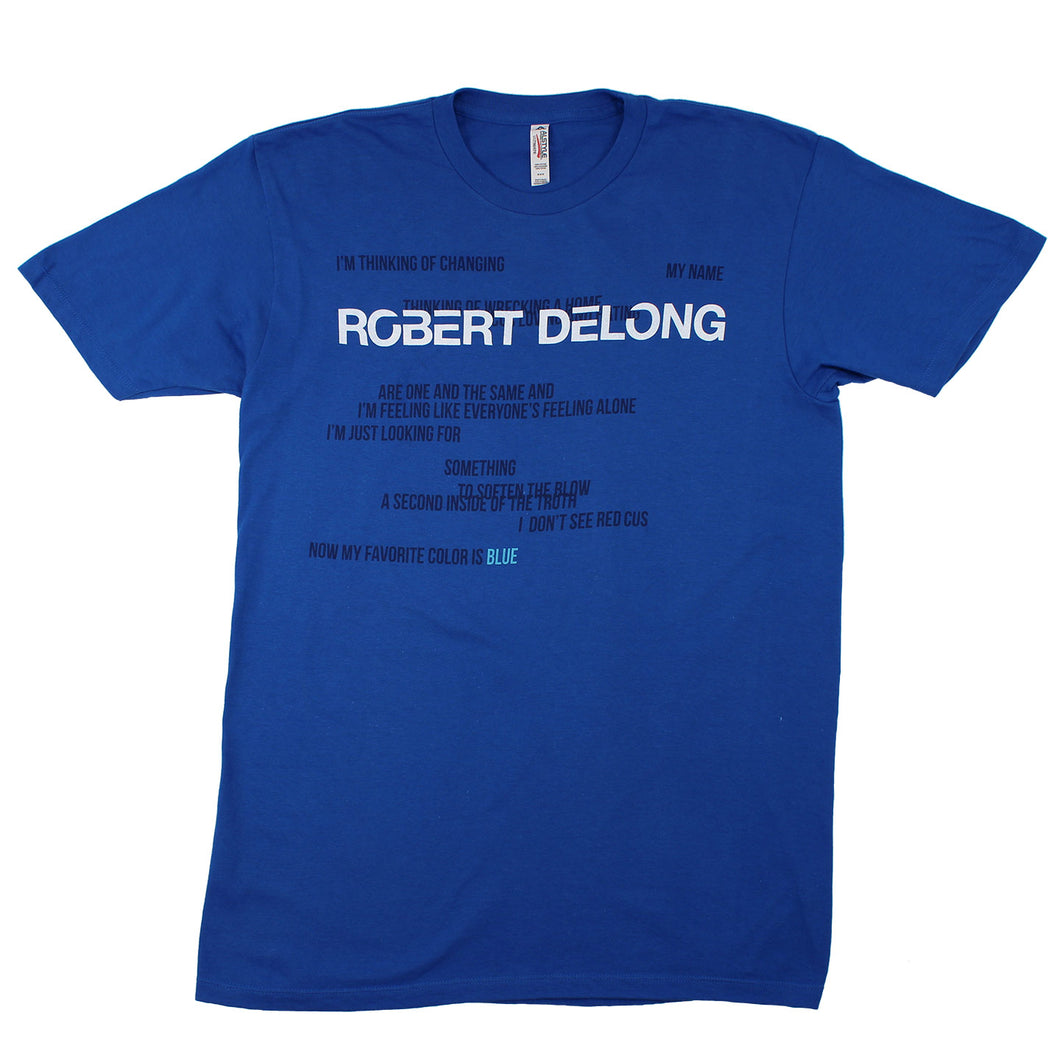 Robert DeLong Lyric Tee (Blue)