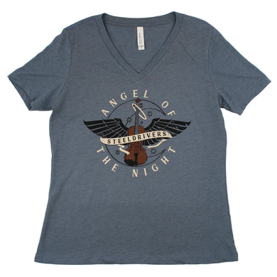 Angel Of The Night Ladies Tee (Gunmetal)