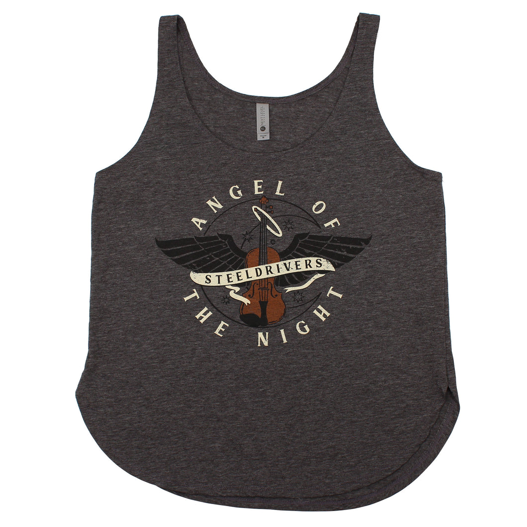 Angel of the Night Tank Top (Charcoal)
