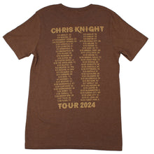 Load image into Gallery viewer, 2024 Tour Tee (Heather Brown)