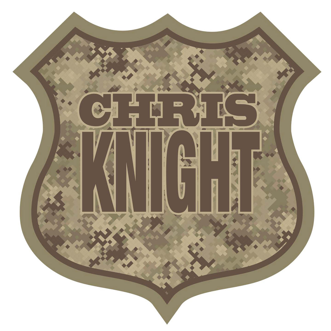 Chris Knight Logo Sticker (Camo)