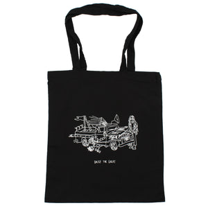 Time Machine Tote Bag (Black)