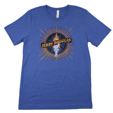 Flaming Hand Tee (Heather Blue)