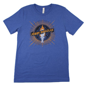 Flaming Hand Tee (Heather Blue)