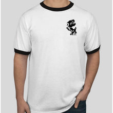 Load image into Gallery viewer, Rollerskating Cat Tee (White/Black) - PRE-ORDER
