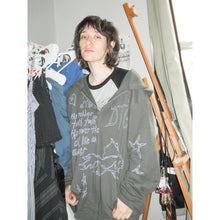 Load image into Gallery viewer, The Rubber Teeth Talk Zip-Up Hoodie (Charcoal)