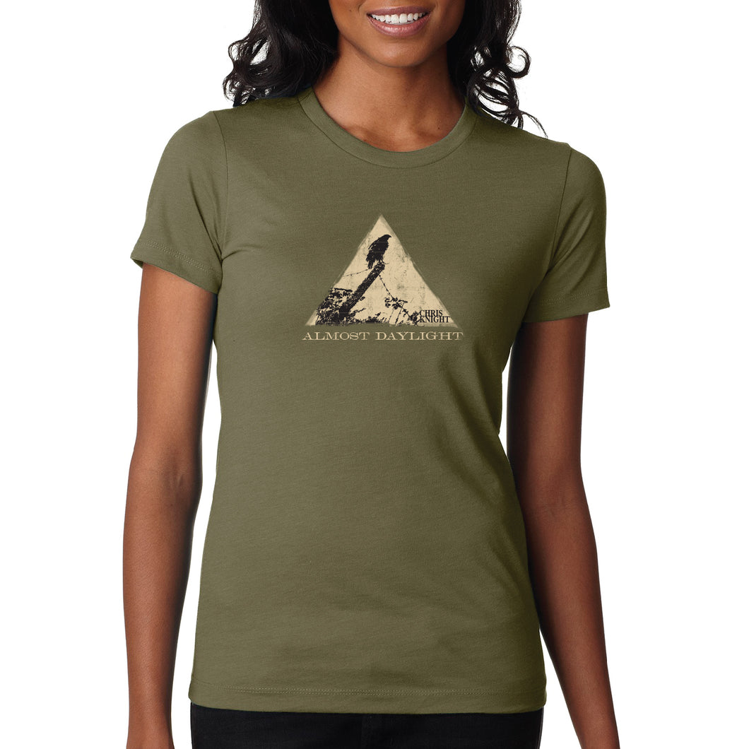 Almost Daylight Ladies Tee (Military Green)