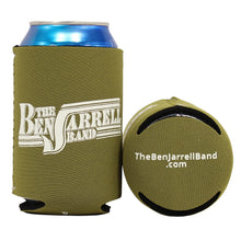 Load image into Gallery viewer, The Ben Jarrell Band Logo Koozie (Military Green)