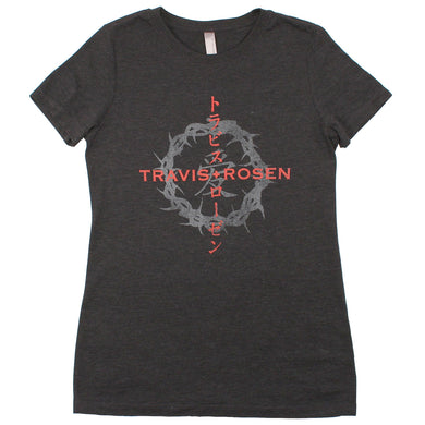 Japanese/Crown of Thorns Ladies (Vintage Black Triblend)