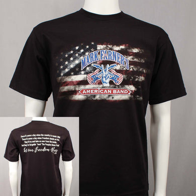 Faded Flag - Let Freedom Ring (Black)