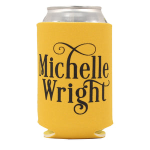 Michelle Wright Logo Koozie (Yellow)