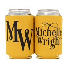 Load image into Gallery viewer, Michelle Wright Logo Koozie (Yellow)