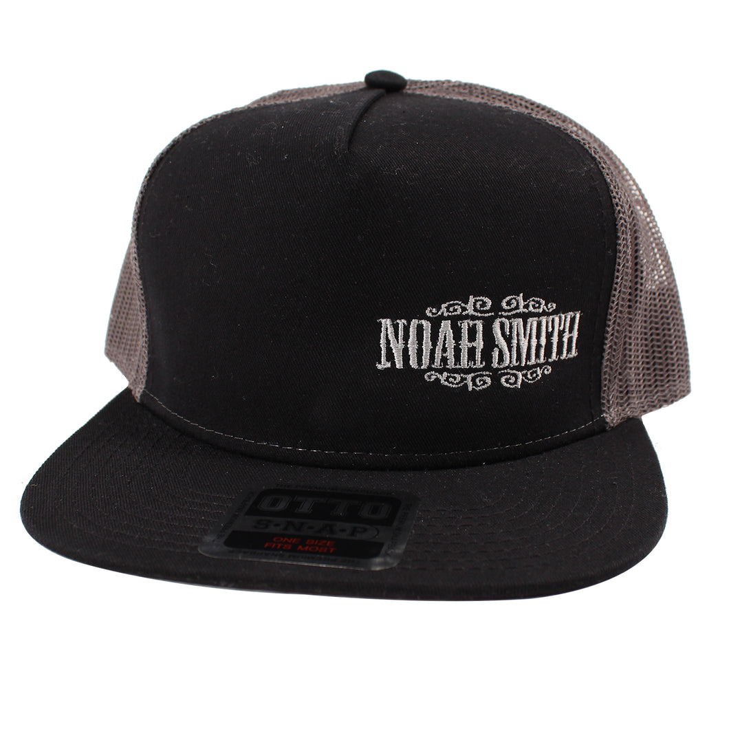 Noah Smith Flat Bill Snapback Cap (Black/Gray)