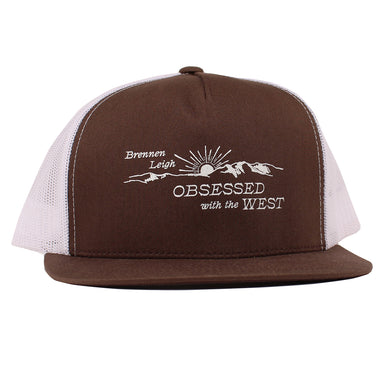 Obsessed With The West Hat (White/Brown)