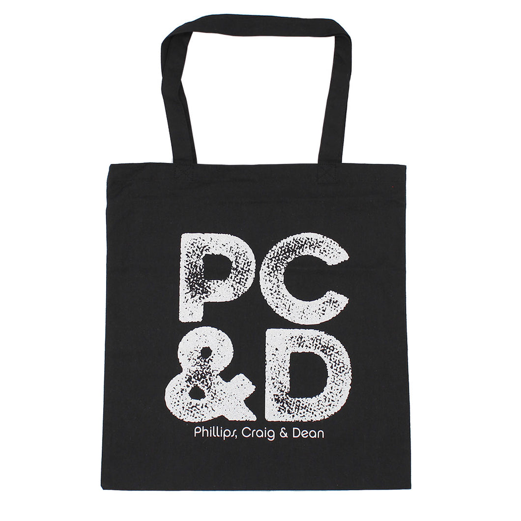 P, C, & D Tote Bag (Black)