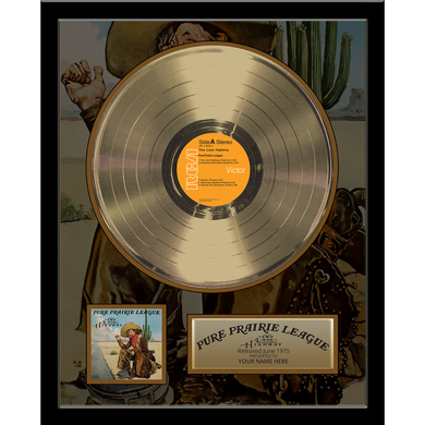 Two Lane Highway Framed Gold Record