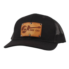 Load image into Gallery viewer, Leather Patch Hat (Black)