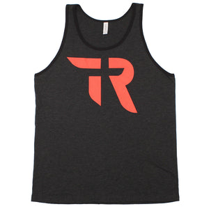 TR Logo TankTop (Charcoal Black Triblend)