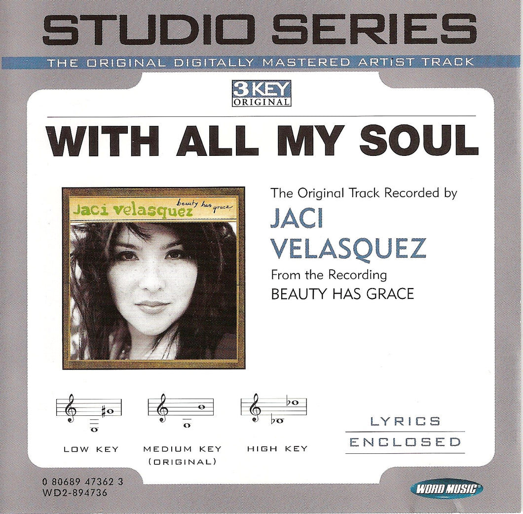 With All My Soul Performance Track (CD)