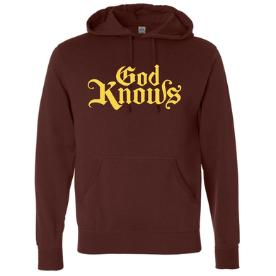 God Knows Hoodie (Burgundy)