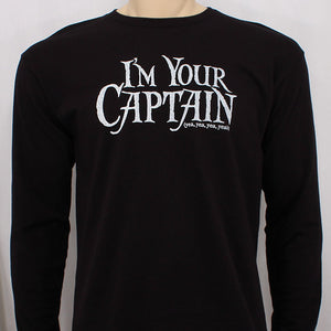 I'm Your Captain Men's Black Long Sleeve Tee